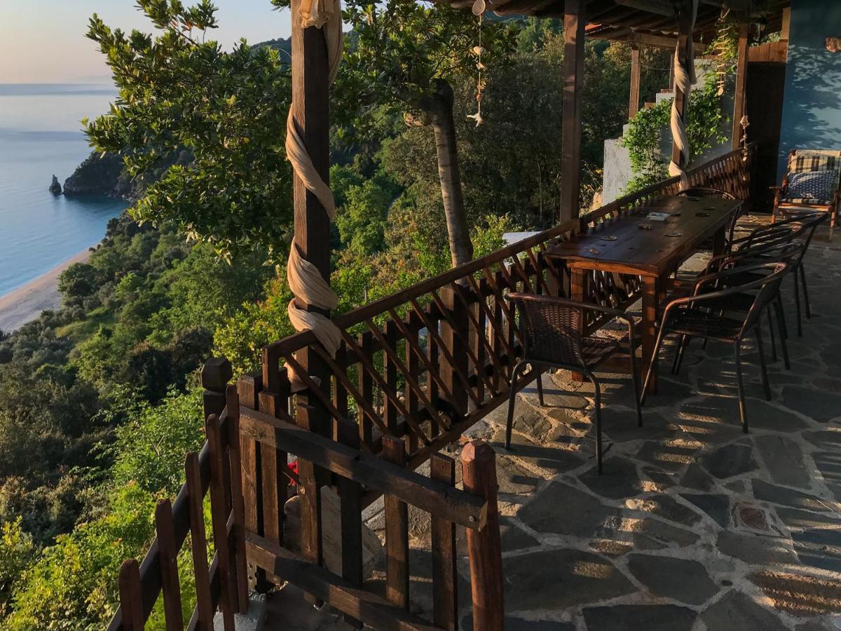 Вилла Balcony On The Rocks Agioi Saranta Экстерьер фото