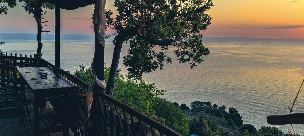 Вилла Balcony On The Rocks Agioi Saranta Экстерьер фото